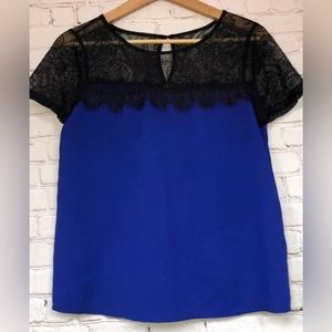 FOREVER 21 Blouse with lace NWOT